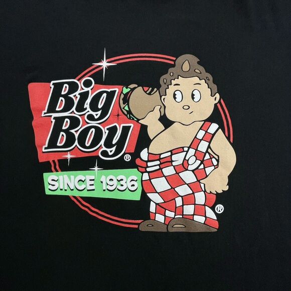 Bobs Big Boy Restaurant Shirt Mens 2XL Black Burger Food XXL - Picture 2 of 8